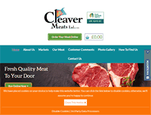 Tablet Screenshot of cleavermeatsltd.co.uk